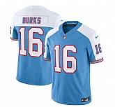 Men & Women & Youth Tennessee Titans #16 Treylon Burks Blue White 2023 F.U.S.E. Vapor Limited Throwback Jersey,baseball caps,new era cap wholesale,wholesale hats